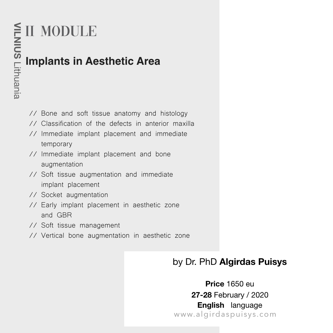 Implants in Aesthetic area February 27 28